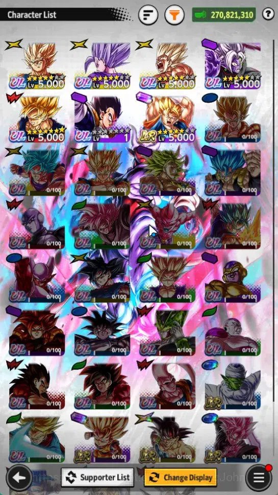 Dragon Ball Legends Accounts Global | Lvl 166|270M Total Power|7.1K CC|1 LR|6 U image 3