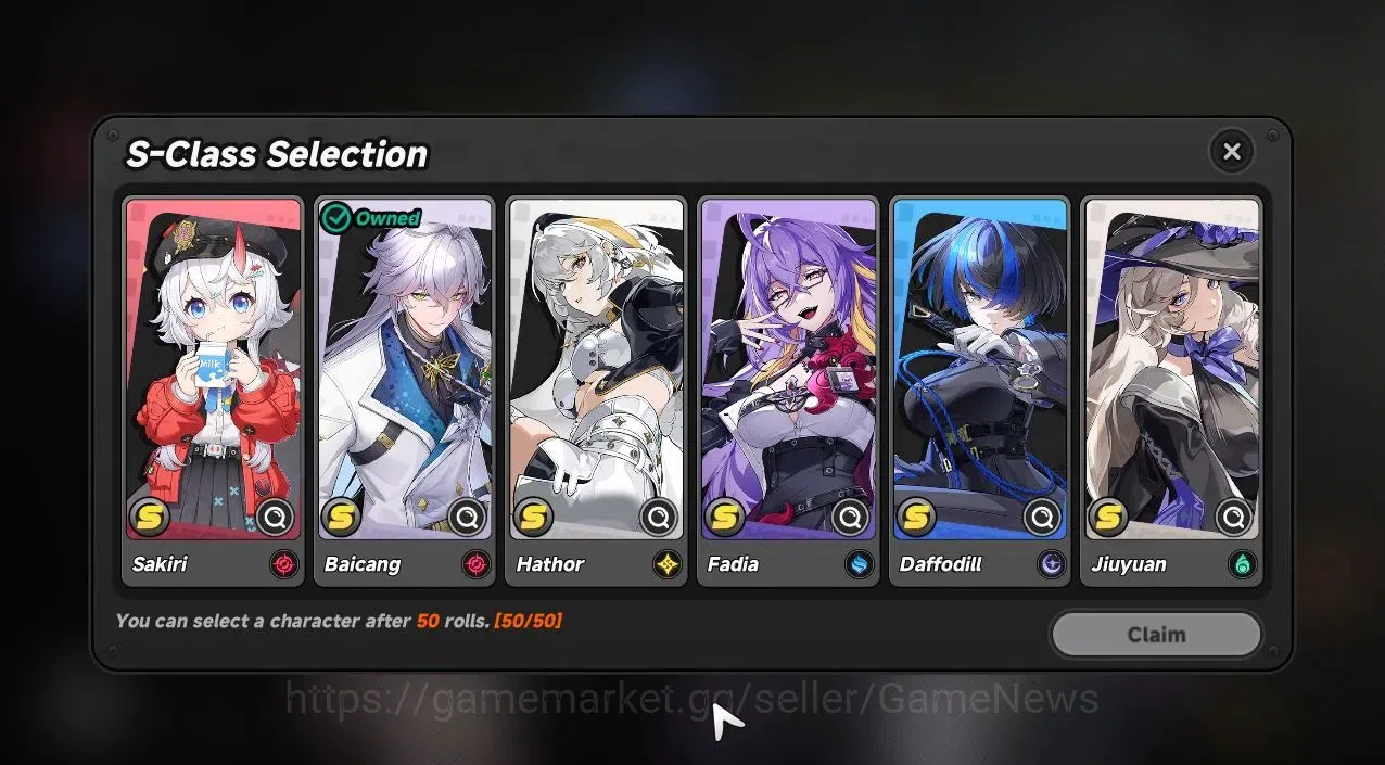 Neverness to Everness Accounts Global EU|HL 3|2 SSR Limited [Nanally,Baicang]|1 S-Class Char Box|1S Arc|3 SR|Selector 6