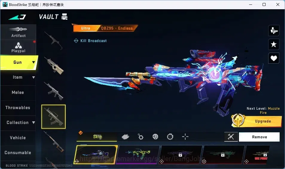 Blood Strike Accounts ASIA | 2 7DS, 2 EVA, 2 TR GUNS | Ultra Talon Knife image 16