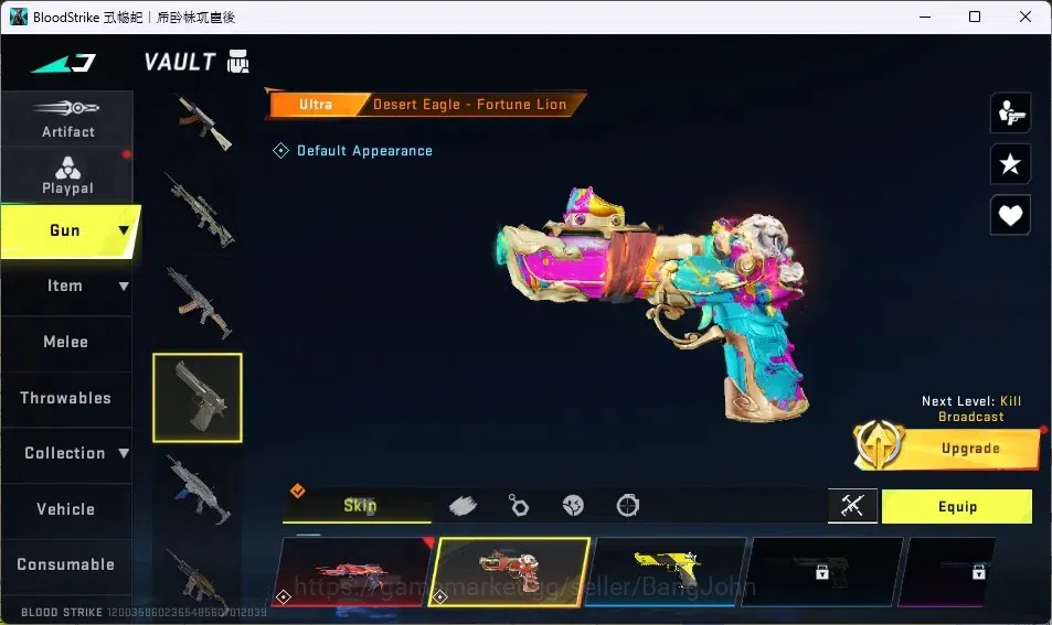 Blood Strike Accounts ASIA | 2 7DS, 2 EVA, 2 TR GUNS | Ultra Talon Knife image 6