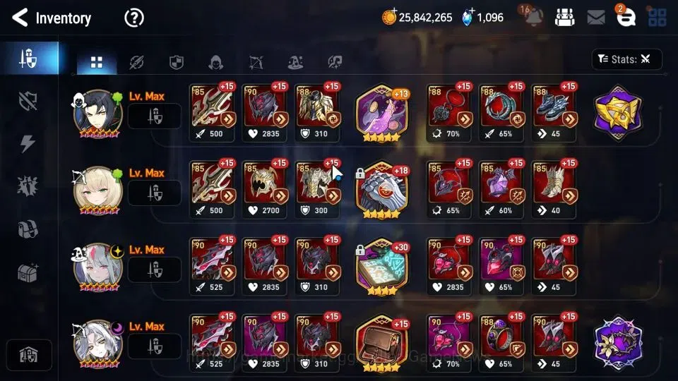 Epic Seven Accounts High-End ASIA VERIF|22 ML(Salome,LOTScales,GRas,BArunka)+PFbyblis,Rinak,Etc|AUTO WB Hunt|1K SStone+1K 18