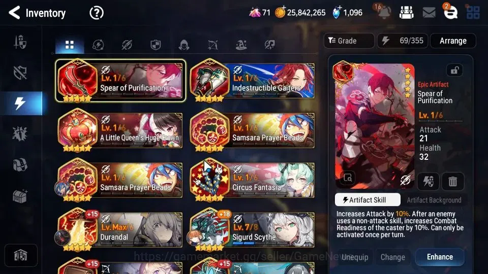 Epic Seven Accounts High-End ASIA VERIF|22 ML(Salome,LOTScales,GRas,BArunka)+PFbyblis,Rinak,Etc|AUTO WB Hunt|1K SStone+1K 20