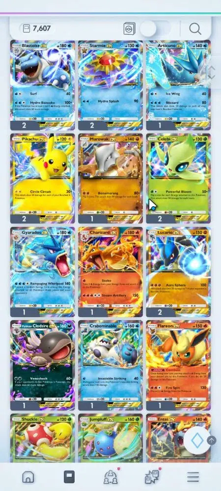 Pokémon TCG Pocket Accounts EN 7,6K Card|161 EX|4 Crown [Charizard,IronVal,Bax image 14