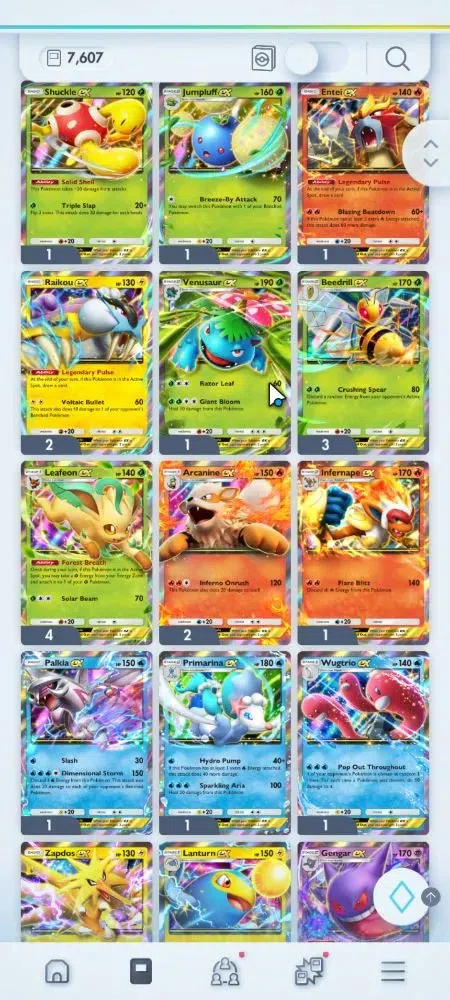 Pokémon TCG Pocket Accounts EN 7,6K Card|161 EX|4 Crown [Charizard,IronVal,Bax image 15