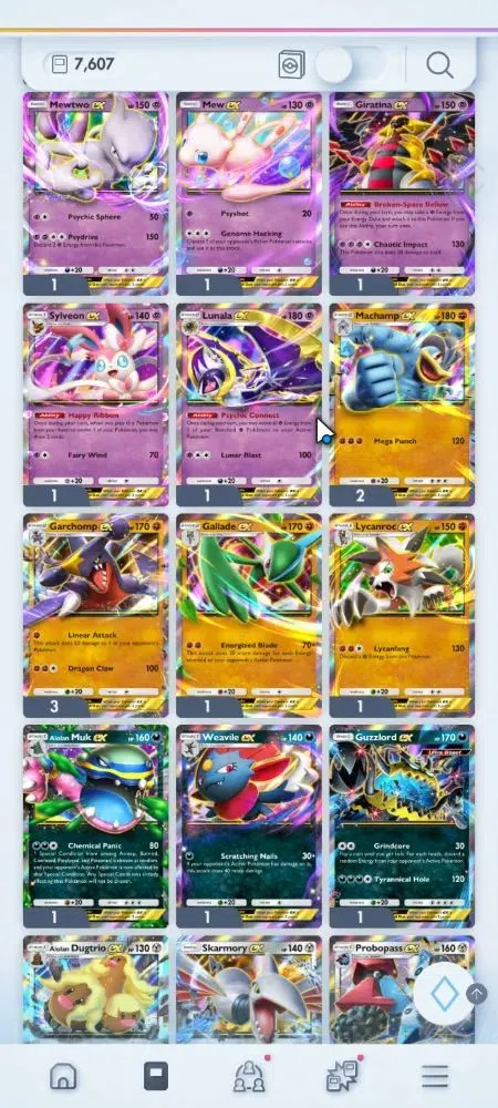 Pokémon TCG Pocket Accounts EN 7,6K Card|161 EX|4 Crown [Charizard,IronVal,Bax image 16
