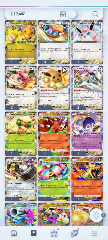Pokémon TCG Pocket Accounts EN 7,6K Card|161 EX|4 Crown [Charizard,IronVal,Bax image 17