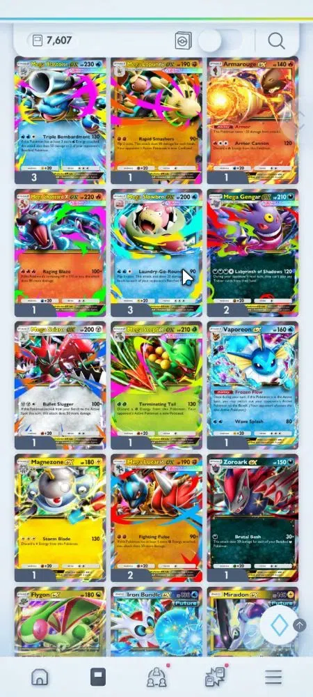 Pokémon TCG Pocket Accounts EN 7,6K Card|161 EX|4 Crown [Charizard,IronVal,Bax image 18