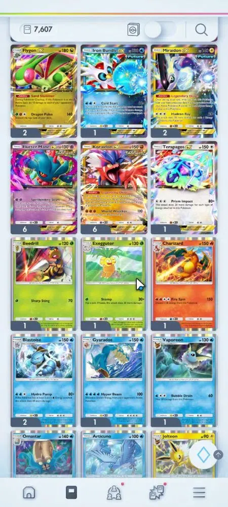Pokémon TCG Pocket Accounts EN 7,6K Card|161 EX|4 Crown [Charizard,IronVal,Bax image 19