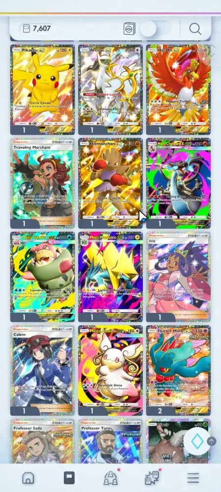 Pokémon TCG Pocket Accounts EN 7,6K Card|161 EX|4 Crown [Charizard,IronVal,Bax image 7