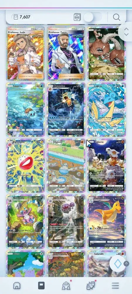 Pokémon TCG Pocket Accounts EN 7,6K Card|161 EX|4 Crown [Charizard,IronVal,Bax image 8