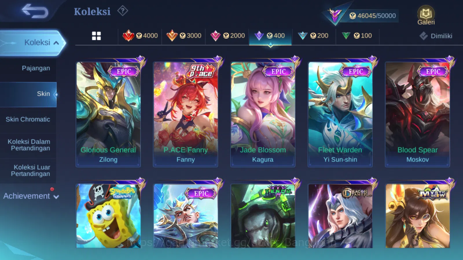 Mobile Legends: Bang Bang Accounts Hero 131 | skin 219 | kof karina | cc natalia | ep image 13