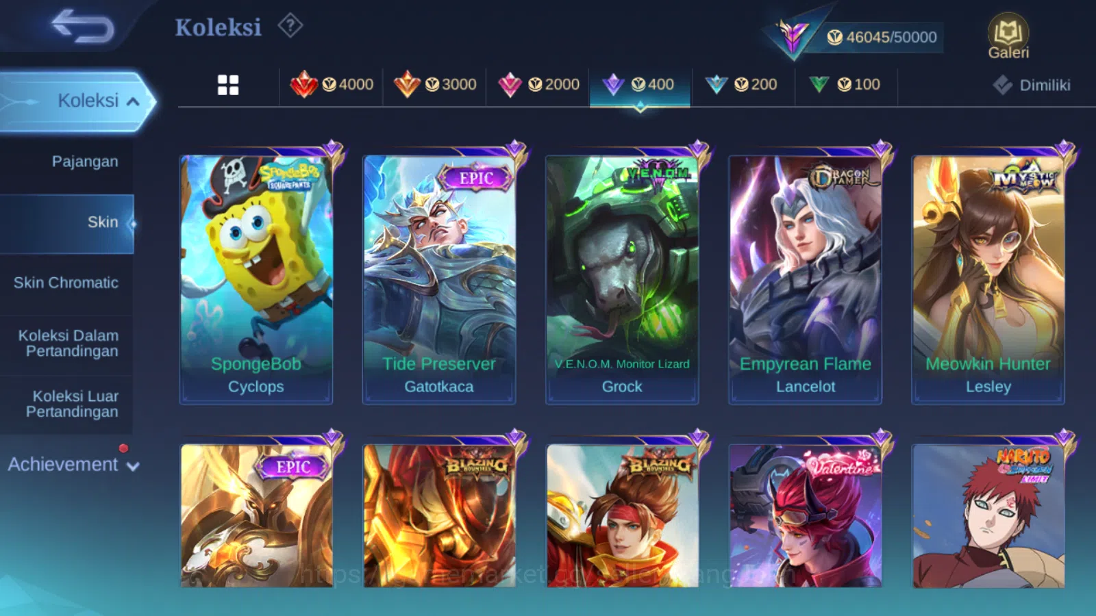 Mobile Legends: Bang Bang Accounts Hero 131 | skin 219 | kof karina | cc natalia | ep image 14
