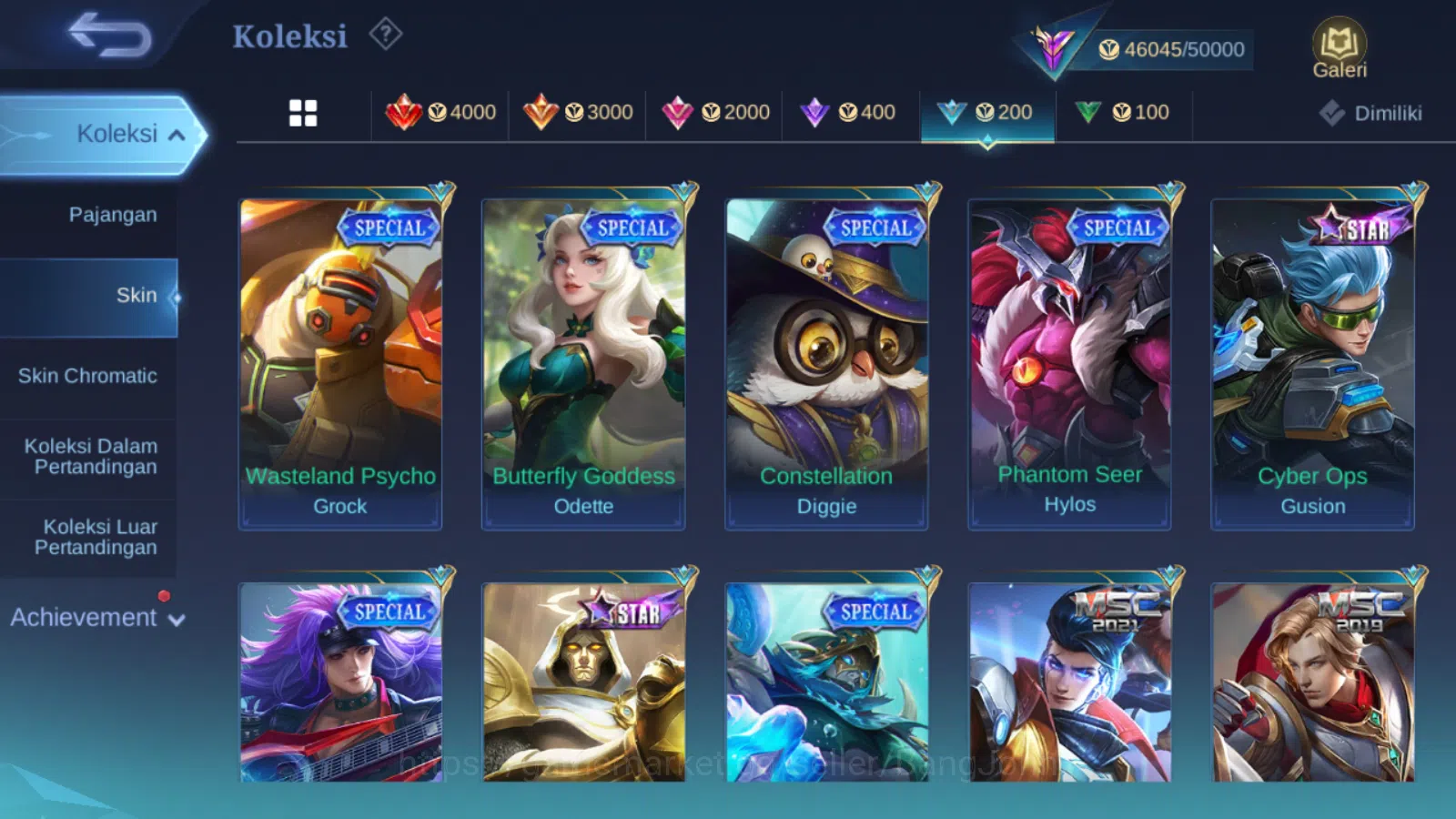 Mobile Legends: Bang Bang Accounts Hero 131 | skin 219 | kof karina | cc natalia | ep image 18