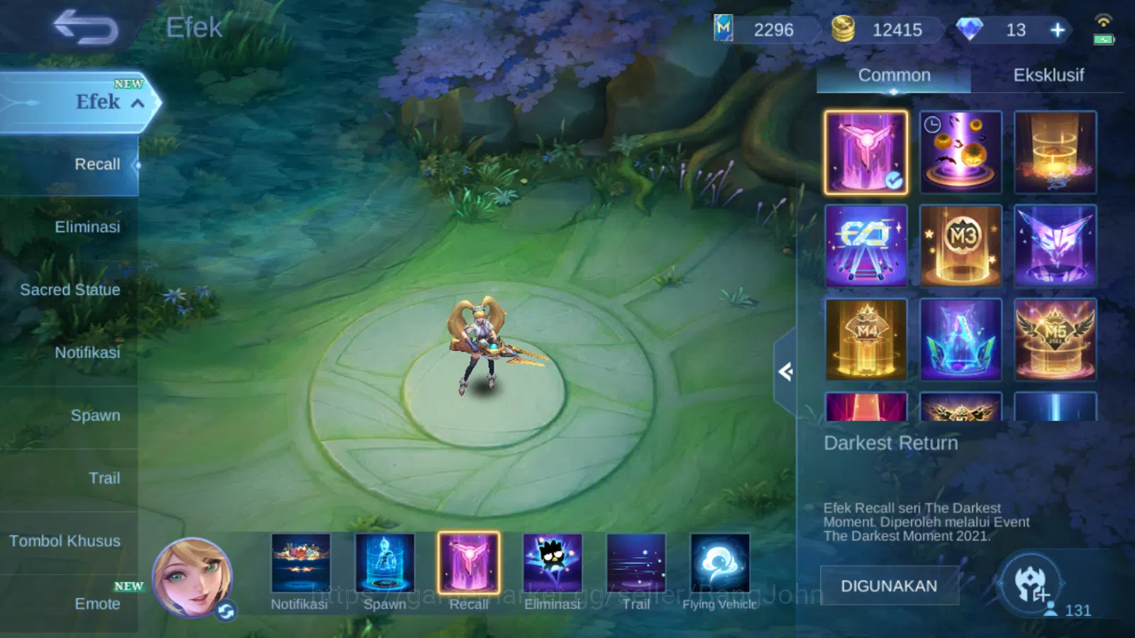 Mobile Legends: Bang Bang Accounts Hero 131 | skin 219 | kof karina | cc natalia | ep image 6