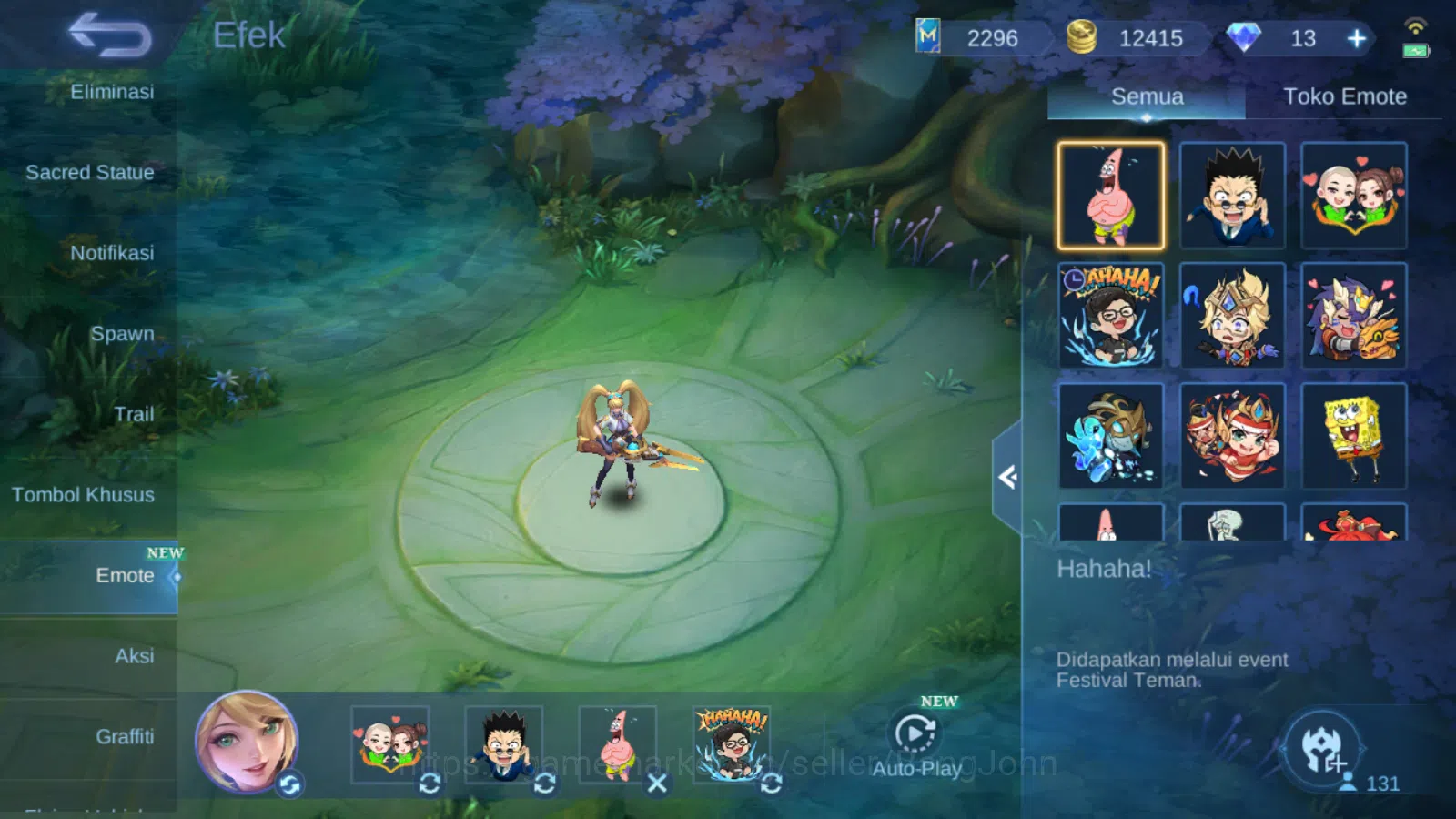 Mobile Legends: Bang Bang Accounts Hero 131 | skin 219 | kof karina | cc natalia | ep image 9