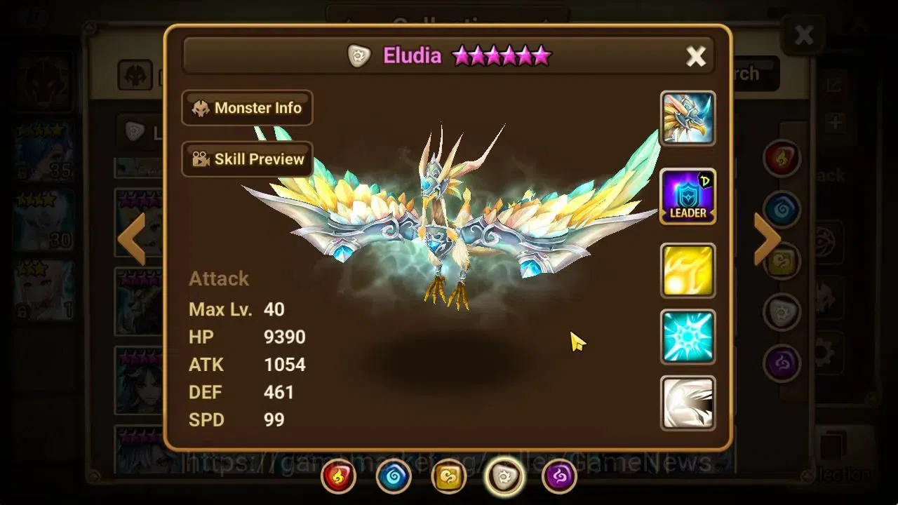 Summoners War: Sky Arena Accounts Starter GLOBAL Lv 20|Starter 1 LD[Eludia]+2 NB5[Teshar,Minato]+5 6*Monster|2 Legendary 11