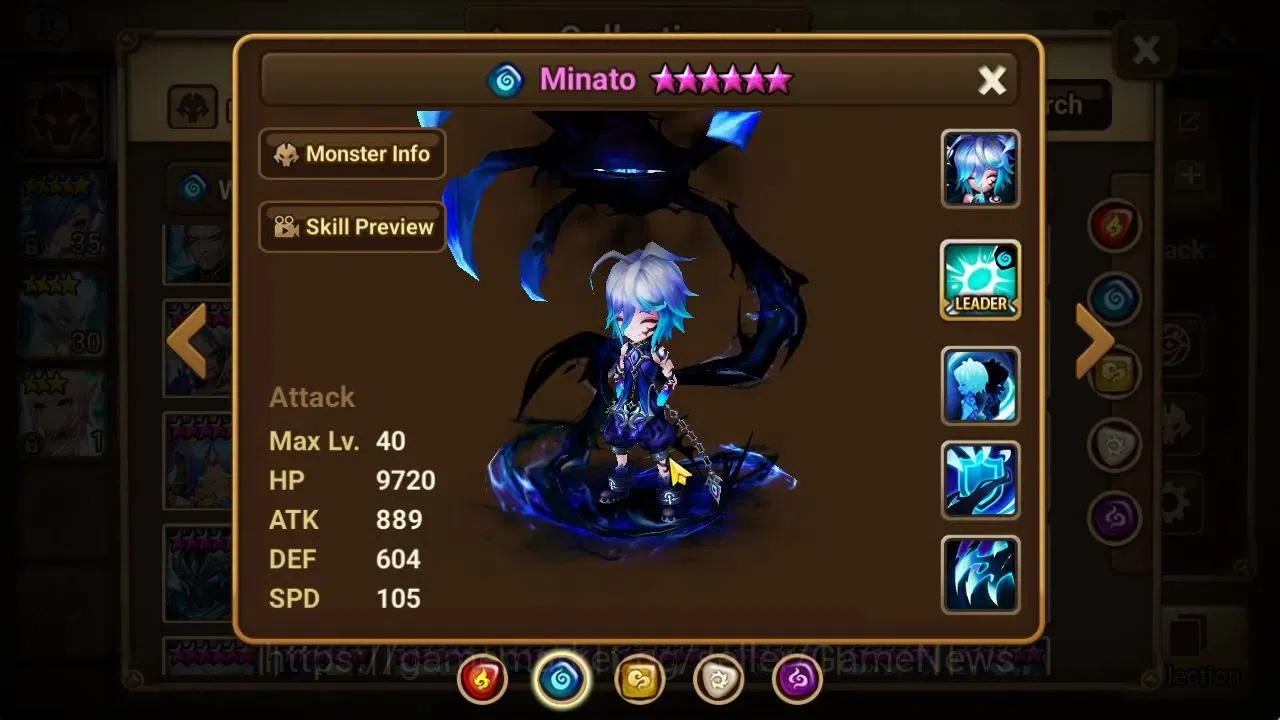 Summoners War: Sky Arena Accounts Starter GLOBAL Lv 20|Starter 1 LD[Eludia]+2 NB5[Teshar,Minato]+5 6*Monster|2 Legendary 13