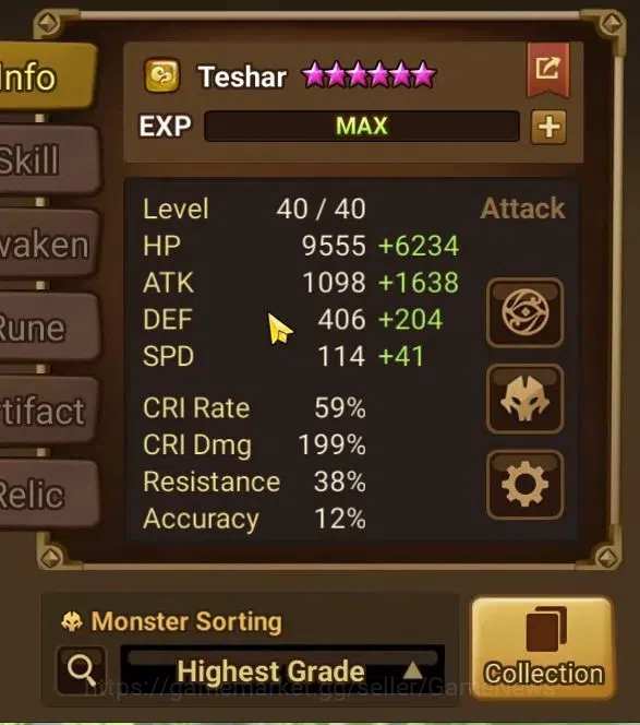 Summoners War: Sky Arena Accounts Starter GLOBAL Lv 20|Starter 1 LD[Eludia]+2 NB5[Teshar,Minato]+5 6*Monster|2 Legendary 15