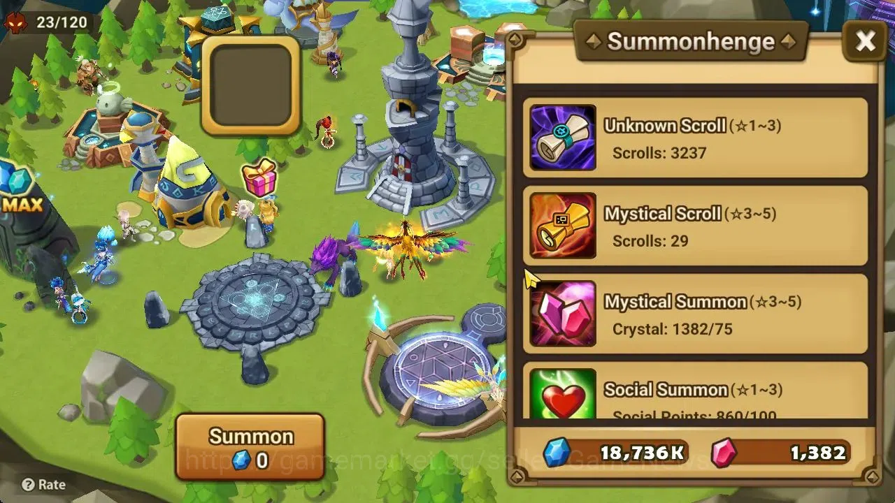 Summoners War: Sky Arena Accounts Starter GLOBAL Lv 20|Starter 1 LD[Eludia]+2 NB5[Teshar,Minato]+5 6*Monster|2 Legendary 17