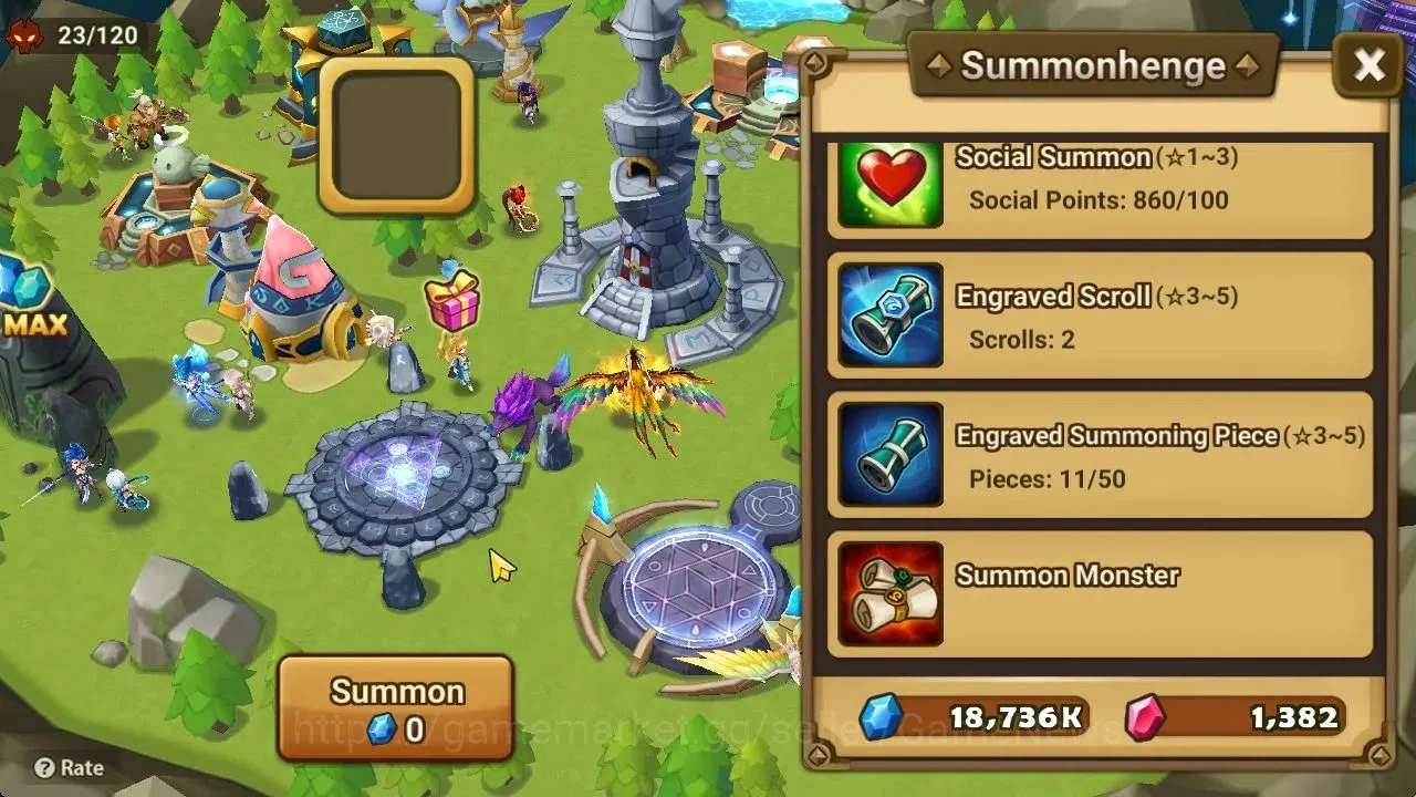 Summoners War: Sky Arena Accounts Starter GLOBAL Lv 20|Starter 1 LD[Eludia]+2 NB5[Teshar,Minato]+5 6*Monster|2 Legendary 18