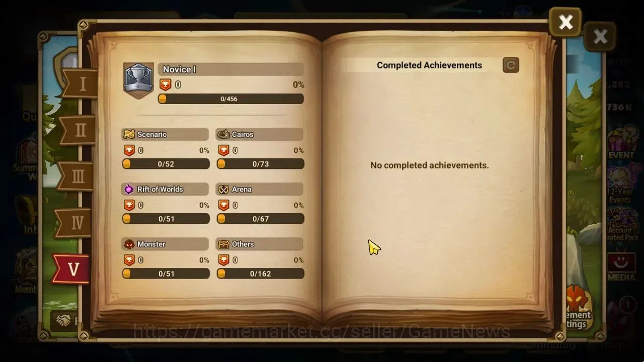 Summoners War: Sky Arena Accounts Starter GLOBAL Lv 20|Starter 1 LD[Eludia]+2 NB5[Teshar,Minato]+5 6*Monster|2 Legendary 9