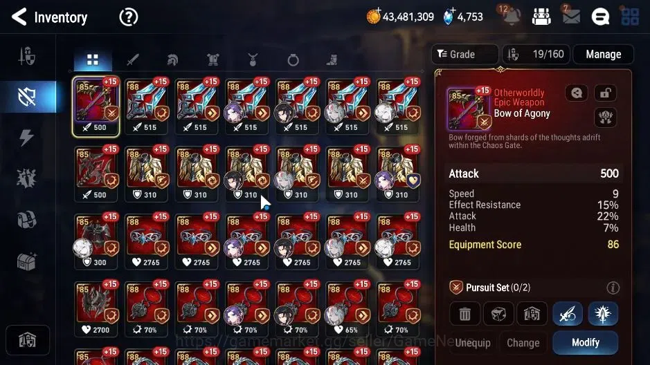 Epic Seven Accounts Limited Hero GLOBAL|UnVerif|6 ML(Salome,NM Luna,BYSHwayoung),Setsuka,AFS Flan|Untouch Theater|4,7K 13