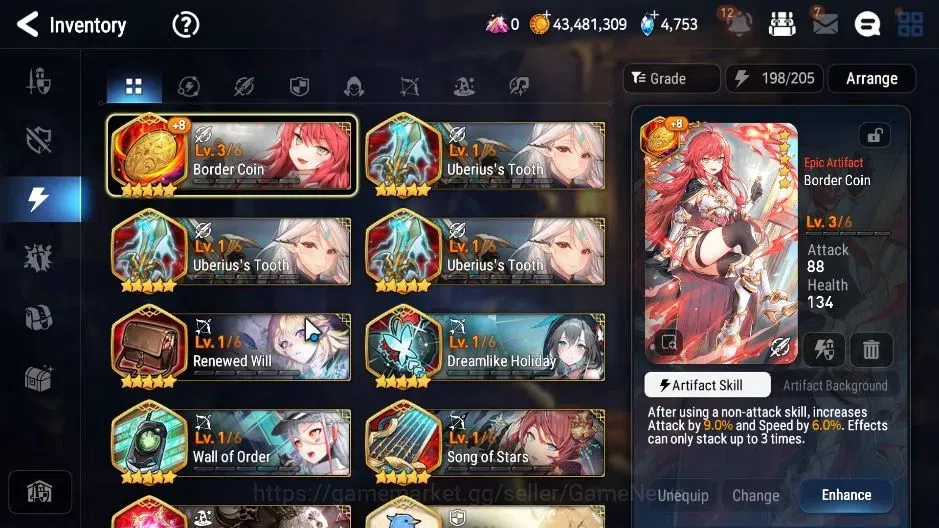 Epic Seven Accounts Limited Hero GLOBAL|UnVerif|6 ML(Salome,NM Luna,BYSHwayoung),Setsuka,AFS Flan|Untouch Theater|4,7K 14