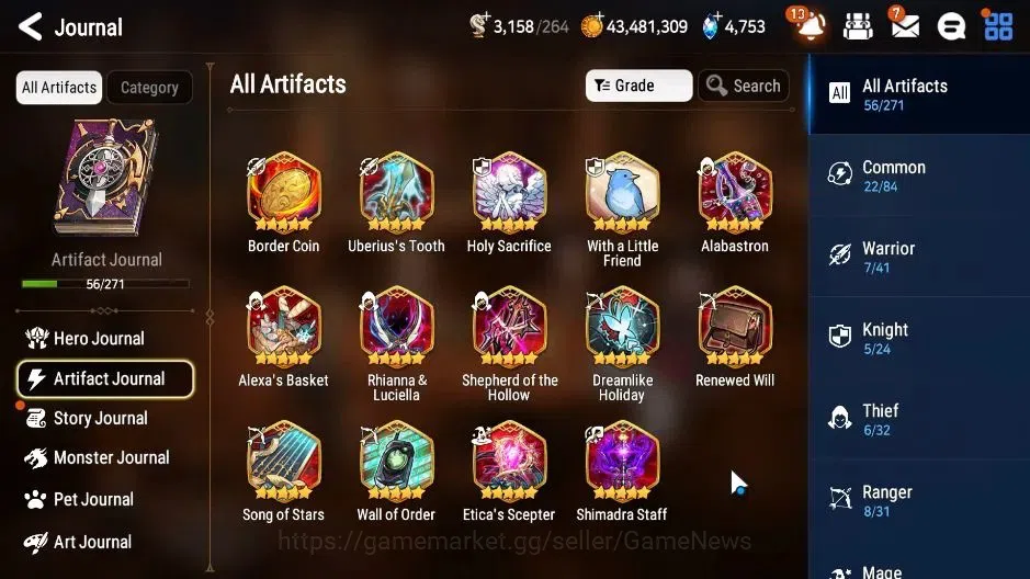 Epic Seven Accounts Limited Hero GLOBAL|UnVerif|6 ML(Salome,NM Luna,BYSHwayoung),Setsuka,AFS Flan|Untouch Theater|4,7K 8