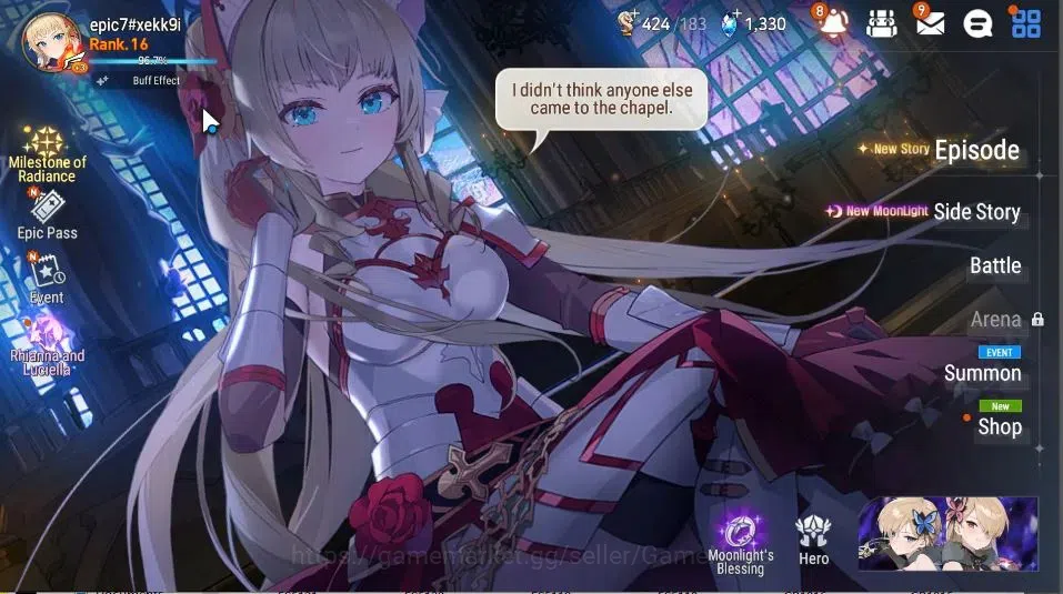 Epic Seven Accounts GLOBAL Unverif|New Era|2 ML(Rhianna&Luciella, BHwa image 1