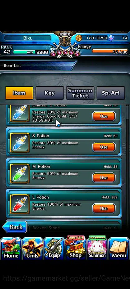 Grand Summoners Accounts Global|Rank 42|11 Ascend|ToumaTW,S Miyu,Liza,Kiris image 2