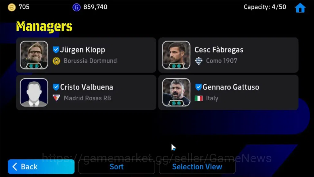 eFootball Accounts Android|705 Coins|Epic Lamine Yamal,Pepe,Francesco image 6