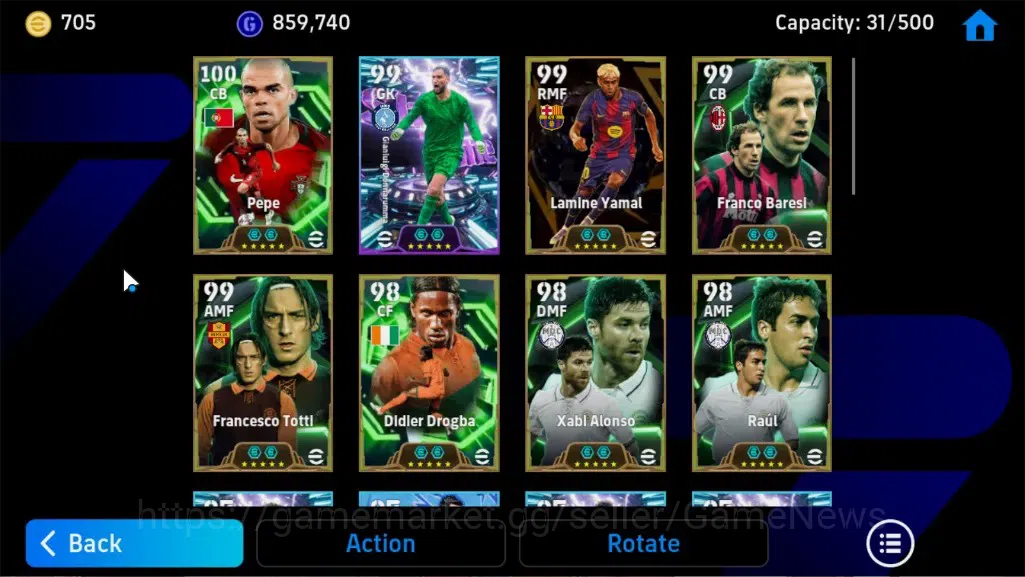 eFootball Accounts Android|705 Coins|Epic Lamine Yamal,Pepe,Francesco image 7