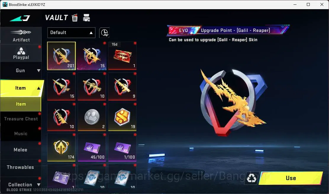 Blood Strike Accounts ASIA|2 EVO(GALIL,KAG)|12Eter(Collab Bleach(Zero,Sp image 16