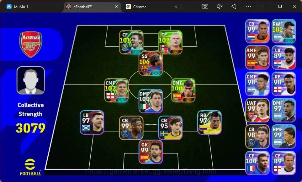 eFootball Accounts Mobile|PW 3079|Bigtime Yamal|Epic Gerrard, Shevche image 1