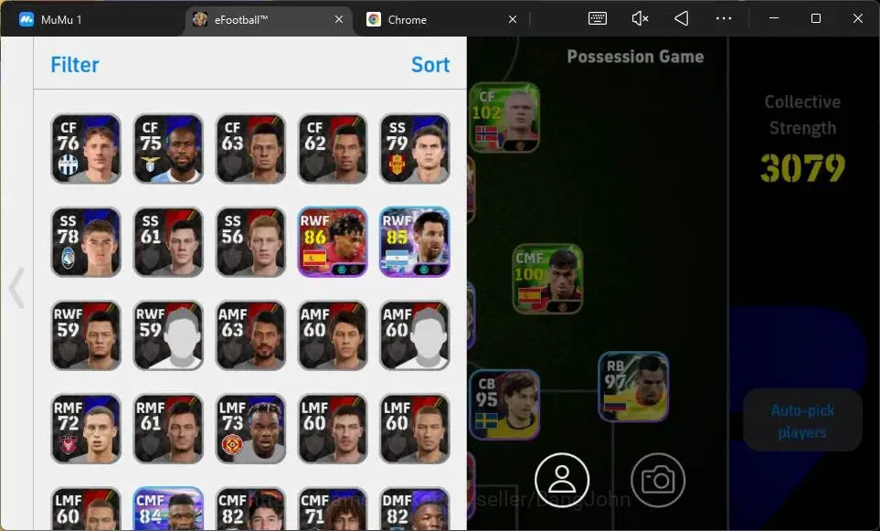 eFootball Accounts Mobile|PW 3079|Bigtime Yamal|Epic Gerrard, Shevche image 2