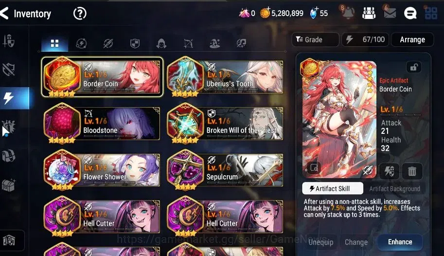 Epic Seven Accounts Global|UnVerif|3 ML(Rhianna&Luciel,Bystander Hwayo image 14