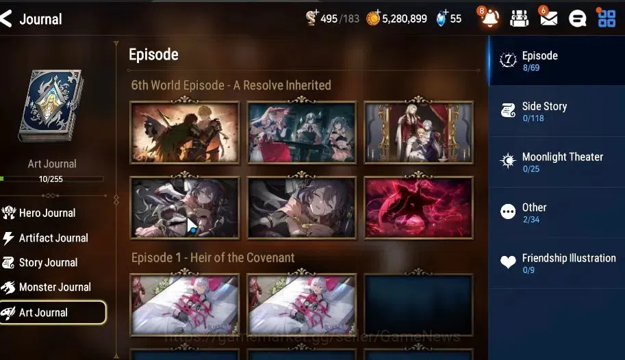 Epic Seven Accounts Global|UnVerif|3 ML(Rhianna&Luciel,Bystander Hwayo image 9