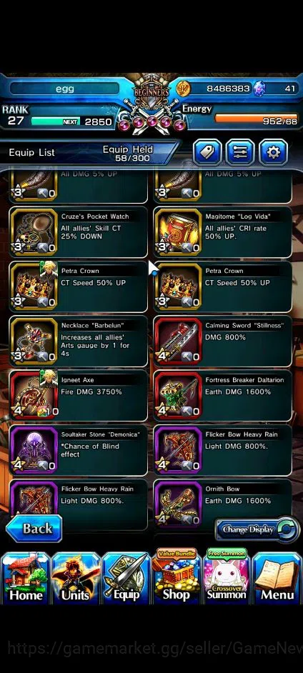 Grand Summoners Accounts End-Game Global|Rank 27|9 Ascend|Summer Miyu,Miracle IsliidTW,Chloe,Fen,Lark,King Orvell,Anti 8