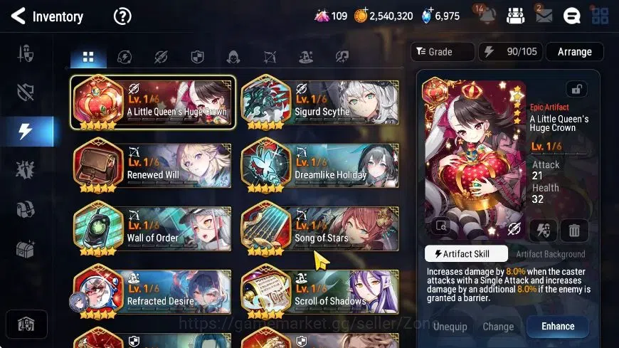 Epic Seven Accounts Starter Global|New Era 5ML (Straze, Harsetti, Abyss Yufine, NC Landy, DP Aria)|PoH+Bless ON|SS 11