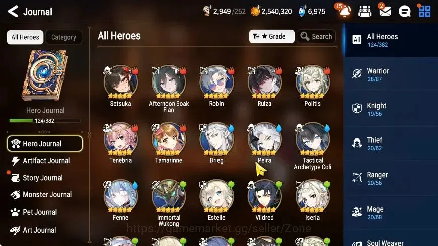 Epic Seven Accounts Starter Global|New Era 5ML (Straze, Harsetti, Abyss Yufine, NC Landy, DP Aria)|PoH+Bless ON|SS 2