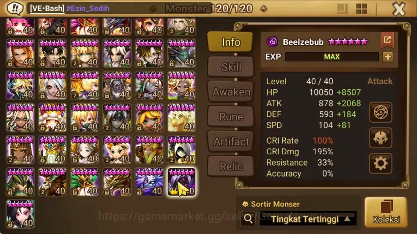 Summoners War: Sky Arena Accounts ASIA ENDGAME|3 HOT LD(Belze x Maximilian x Leona)+ image 10