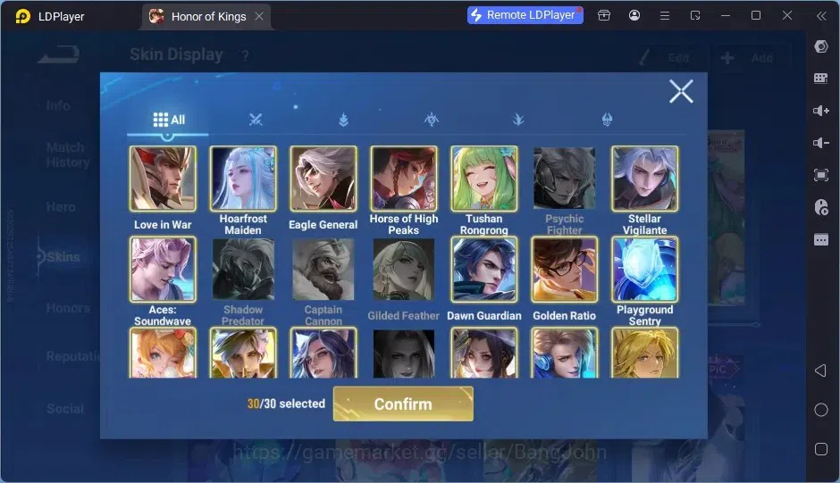 Honor of Kings Accounts Global | 112H 108S | KIC Luna, Legend Yao, LNY Yin image 7