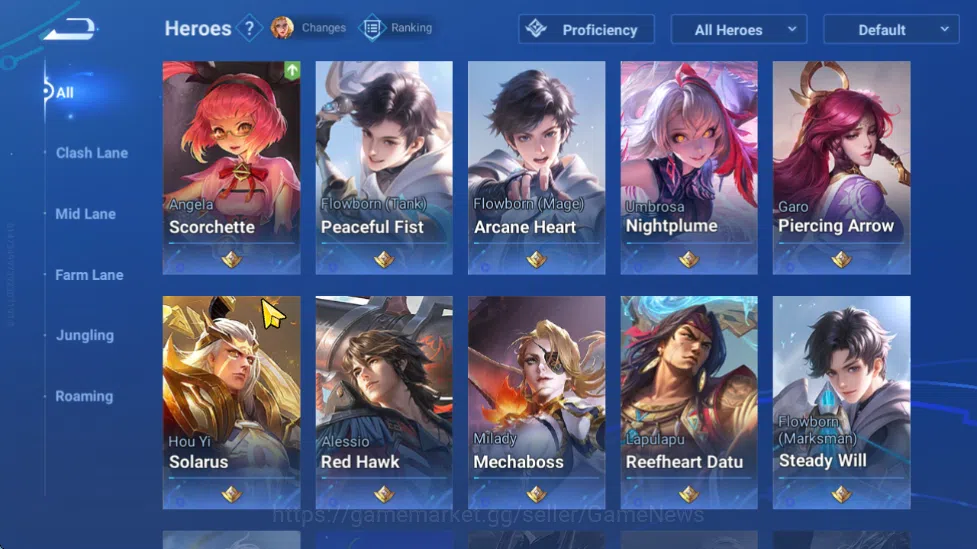 Honor of Kings Accounts Hero 12 Skin 6|Yao(Legend),Mulan(Event),3 Rare(Bir image 5