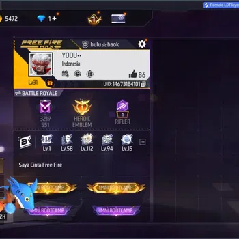 Free Fire Accounts Indonesia | Vault 136 | M1887- Hand of Hope | Hare image 1