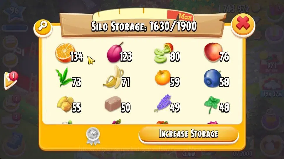 Hay Day Accounts Lvl 96 END|Silo Storage 1900+Barn Storage 3750|Lan image 10