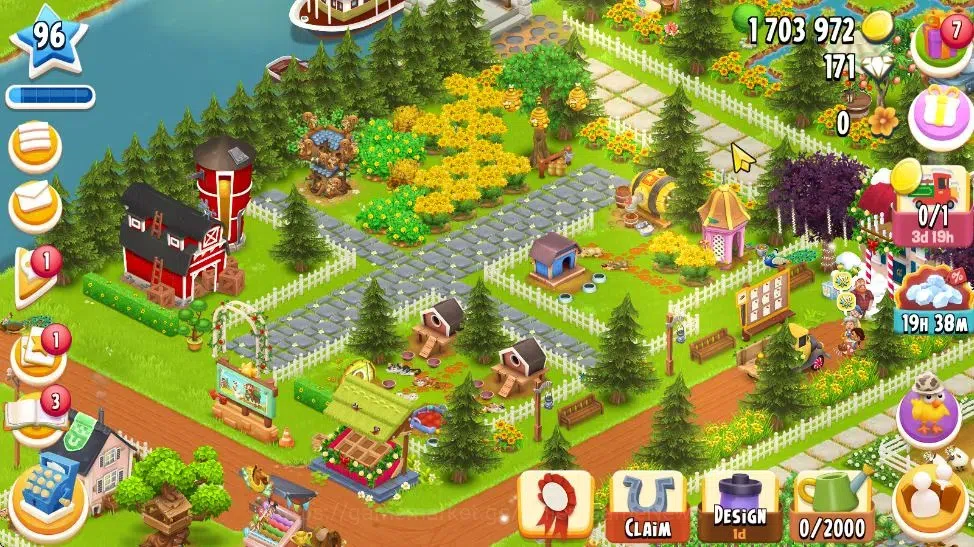 Hay Day Accounts Lvl 96 END|Silo Storage 1900+Barn Storage 3750|Lan image 2