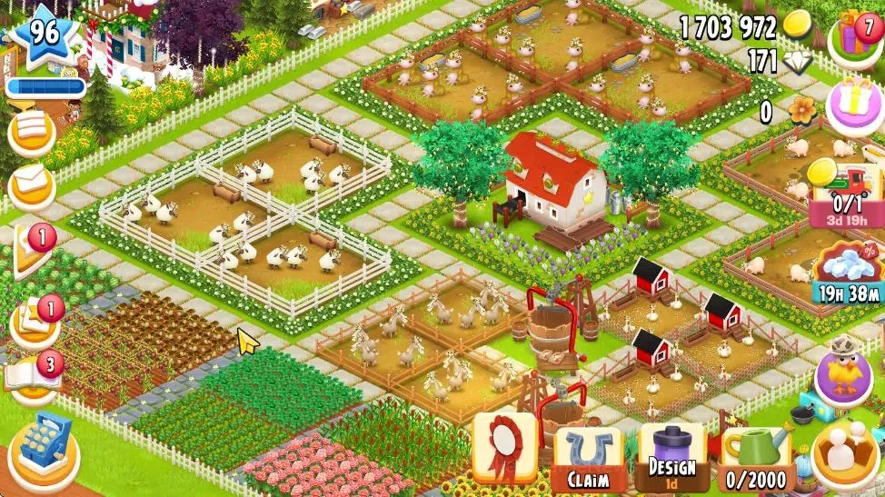 Hay Day Accounts Lvl 96 END|Silo Storage 1900+Barn Storage 3750|Lan image 3