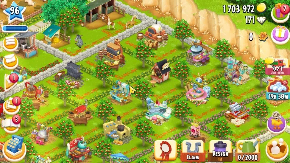 Hay Day Accounts Lvl 96 END|Silo Storage 1900+Barn Storage 3750|Lan image 5