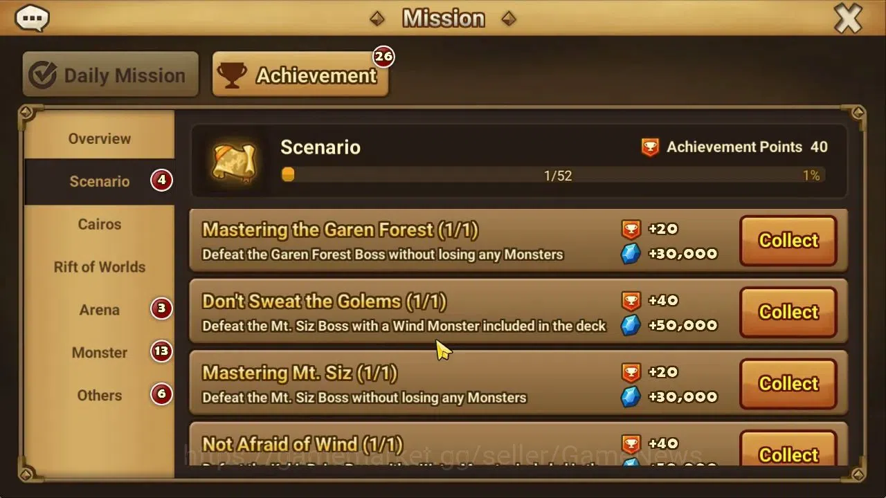 Summoners War: Sky Arena Accounts EUROPE Lv 59|Starter 1 NB5[Leo]+1 6*Monster|31K Ma image 14
