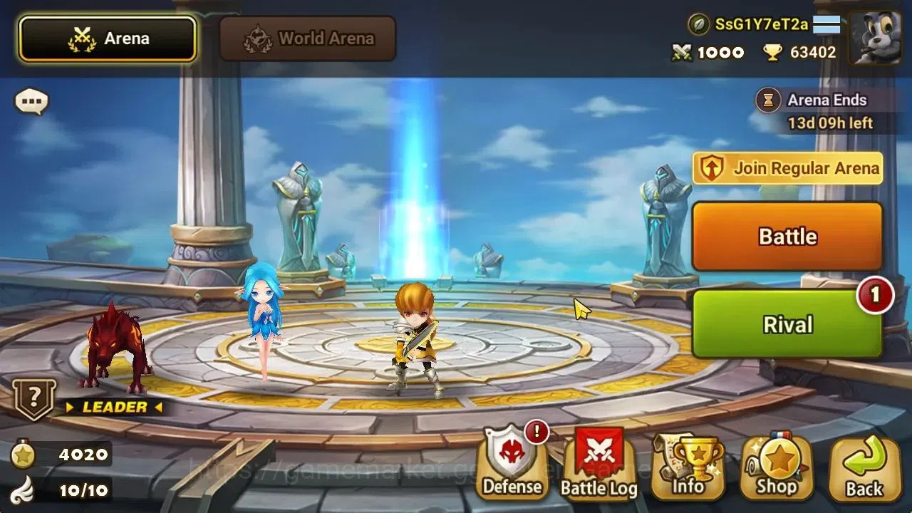 Summoners War: Sky Arena Accounts EUROPE Lv 59|Starter 1 NB5[Leo]+1 6*Monster|31K Ma image 3